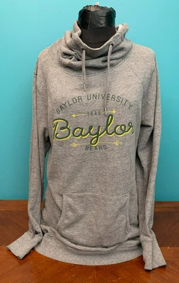 Sudadera para mujer JanSport Baylor University Bears cuello capucha - grande, gris Foto 1 de 4