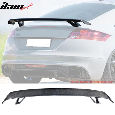 Fits 08-19 Audi TT MK2 8J MK3 FV 8S 2-Door RS Carbon Fiber CF Trunk Spoiler Wing - Image 1 of 4