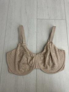 Wacoal 855345 Inside Job Full Coverage Unlined Underwire Bra US Size 38H Nude - Picture 1 of 5