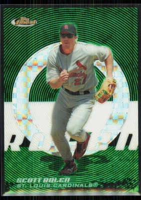 2005 Topps Finest Green Xfractor X-Fractor Scott Rolen /50 #128 - Image 1 of 2