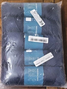 Lotto filati Alpaca acrilico marina - 5 matassine - Foto 1 di 5