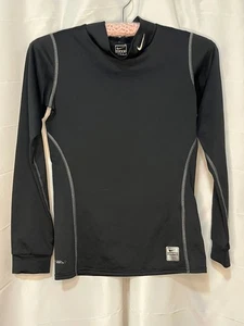 Nike Pro Youth Long Sleeve Fitted Compression Shirt Large Black 14-16 - Picture 1 of 4