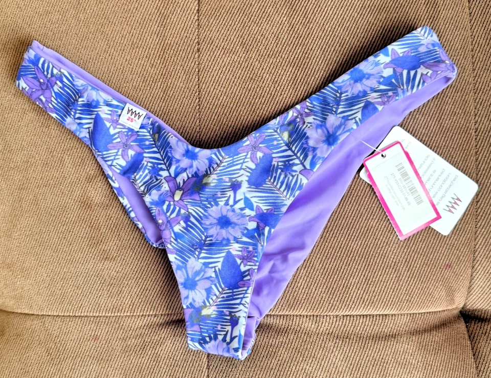 Parte inferior de bikini Wicked Weasel 25 aniversario 277 Boundless Scrunch pequeña nueva con etiquetas Foto 1 de 4