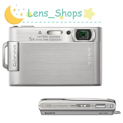 Sony Cyber-shot DSC-T200 Digital Camera Image Stabilization Touch Screen Silver - Image 1 of 4
