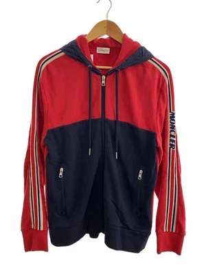 MONCLER Zip Parker L Cotton RED Solid F10918G70200 - Image 1 of 4