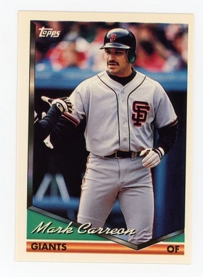 1994 Topps #327 Mark Carreon Giants - Image 1 of 2