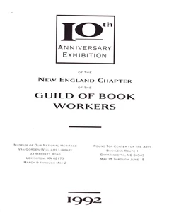 1992 Guild of Book Workers 10th Anniversary Exhibition Program New England Chap - Picture 1 of 3