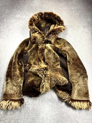 Vintage 2000s JAPANESE ISSEY MIYAKE STYLE RARE LUXURY FAUX FUR  JACKET - Image 1 of 4