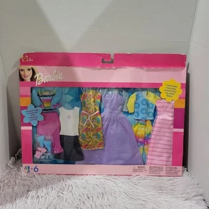 Barbie 6 Abiti Completi Moda Confezione Regalo Mattel 2002 Nuovi 68073 - Foto 1 di 6