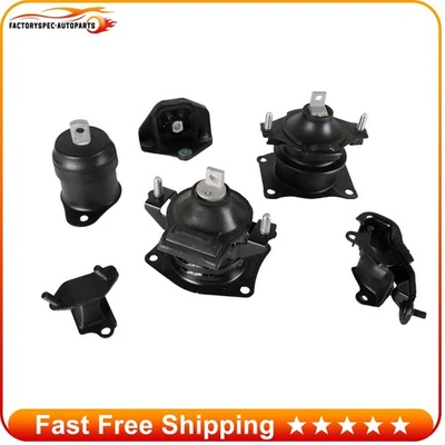 6pcs Engine Motor Mount Set For 2003 2004 2005 2006 2007 Honda Accord 3.0L - Image 1 of 4