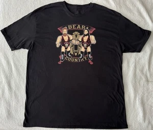 BEAR COUNTRY Hombres 3XL 4XL Camiseta Negra Lucha Libre AEW WWE Bronson Reed Boulder - Imagen 1 de 5