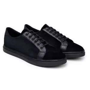 NUEVO Belvedere Vestido Exótico Zapatillas Zapatos Cuero Terciopelo Genuino Príncipe Negro - Imagen 1 de 5