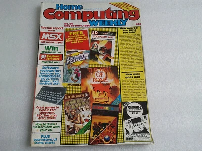 Home Computing Weekly Magazine #64 1984 Oric 1 Sord M5 TI99/4A Dragon 32 Vic-20 - Bild 1 von 4
