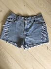 Levis 550 Girls Distressed Ripped Reworked Hot pans Denim Short Age 14