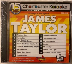CHARTBUSTER KARAOKE CD+G CDG JAMES TAYLOR 15 SONG CBA9242R FIRE & RAIN MORE - Picture 1 of 2
