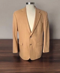 Jos A Banks Herren hellbraun beige 100% Kaschmir 2 Knopf Sport Sakko Gr. 42R Blazer Lux - Bild 1 von 16