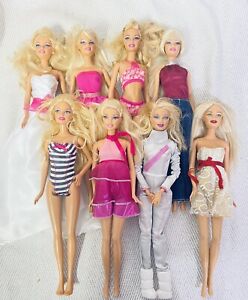8 Barbie Dolls ~ Early 2010’s Era ~ Assortment Of Various Dolls Fun Collection!