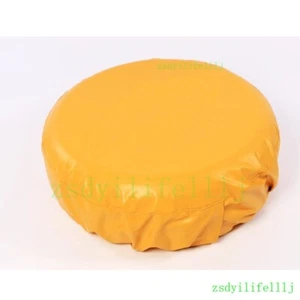 1x Fit For Land Rover Car Rear Spare Tire Wheel Dust-proof Cover PU Yellow Trim - Imagen 1 de 1