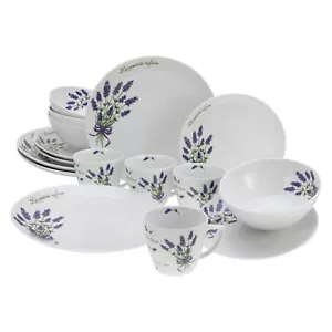 CreaTable 25873 Lavendel Geschirrset Kombiservice 16 tlg. Geschirrset Porzellan - Bild 1 von 6