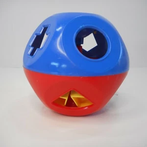 VINTAGE Tupperware Tuppertoys Shape O Sorter Plastic Red Blue Ball 6 Shapes - Picture 1 of 5