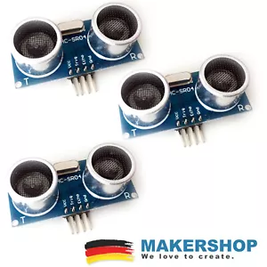 3 x HC-SR04 Ultraschall Sensor Modul Entfernungsmesser Arduino Raspberry Pi - Bild 1 von 2