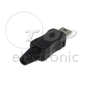 10PCS Mini USB 5Pin Male Plug Socket Connector With Plastic Cover - Picture 1 of 7