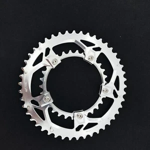 bikinGreen CNC 46/30T BCD 110 For Non Hidden 5 Bolts 9-12 SPD CrankSet  Silver - Picture 1 of 6