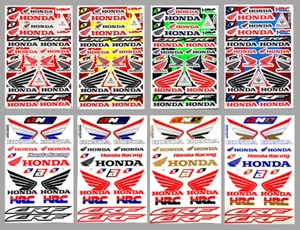HONDA Stickers Graphics Decal Sheet For Motorcycle Car ATV Racing MX Dirt Bike - Picture 1 of 47