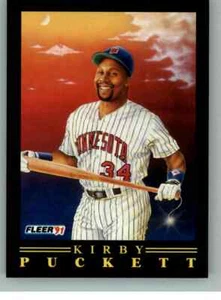 1991 Fleer Pro-Visions Insert Kirby Puckett *** Card # 1 of 12 *** Twins - Picture 1 of 2