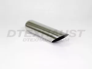 DT-243016AC EXHAUST STAINLESS LONG ANGLE TIP 2.25" INLET 3" OUTLET 16" LENGTH - Picture 1 of 3