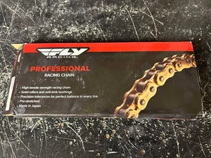 Fly Racing 420 x 120 Heavy Duty Gold Chain 50cc 65cc MX - Picture 1 of 2