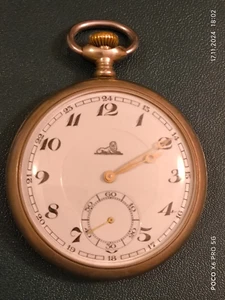 Leijona Metal Potcket watch 53mm working condition - Picture 1 of 5