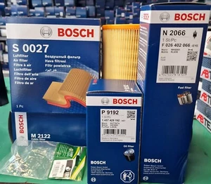 KIT DE SERVICIO BOSCH AUDI A6 2.0 TDi (136.163.170 BHP) FILTROS AIRE ACEITE CABINA COMBUSTIBLE - Imagen 1 de 2