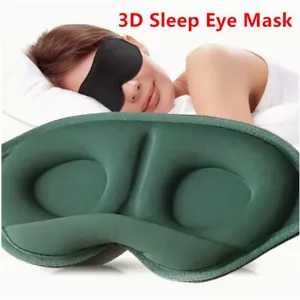 Máscara de ojos para dormir de viaje suave 3D espuma viscoelástica acolchada venda para dormir - Imagen 1 de 19