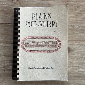 Vintage Plains Pot-pourri Cookbook Plains GA  Jr Woman's Club 1977 Spiral Bound - Picture 1 of 7