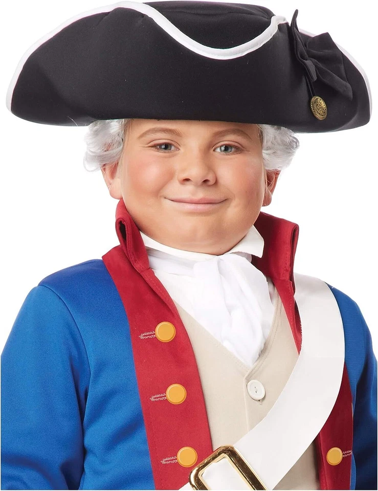 Tricorn Hat w/Black Bow Pirate Fancy Dress Up Halloween Child Costume Accessory - Image 1 of 1