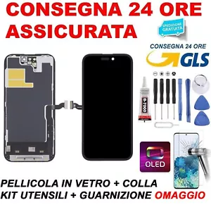 DISPLAY LCD SOFT OLED APPLE IPHONE 14 PRO 120Hz SCHERMO TOUCH PARI ORIGINALE - Afbeelding 1 van 5