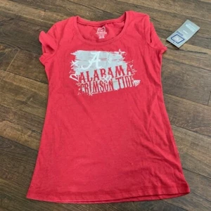 NCAA ALABAMA CRIMSON TIDE girls/teens, v-neck t-shirt, red, LARGE (10/12) - Picture 1 of 1