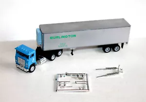 CAMION POIDS LOURD 1/87, TRANSPORT: TRACTEUR NORTHERN + SEMI REMORQUE BURLINGTON - Imagen 1 de 7