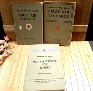 3 Vintage AMERICAN RED CROSS FIRST AID TEXTBOOK Revised Edition & 2nd Edition - Bild 1 von 13