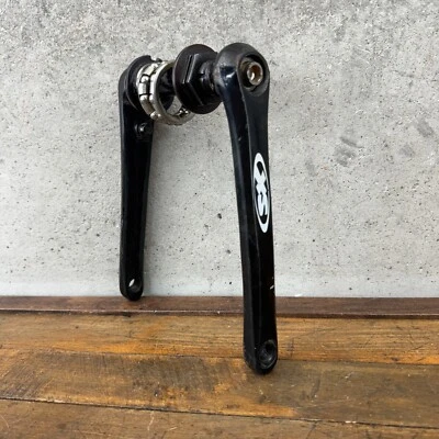 Schwinn XS Crank Set 1/2 180 mm Old School BMX Black Cranks  S Spindle SX 1990s - Image 1 of 4