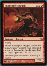 Knollspine Dragon Shadowmoor NM Red Rare MAGIC MTG CARD (ID# 232510) ABUGames