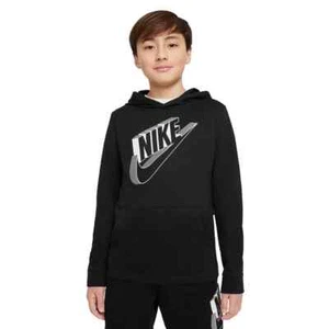 Nike Big Boys Sportswear Hoodie Black Size L NEW - Picture 1 of 1