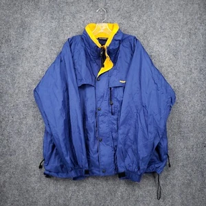 Weatherproof Jacket Men XL Extra Large Blue Windbreaker Performance Nylon Vented - Picture 1 of 12