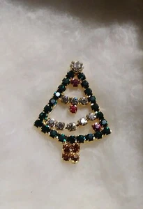 Vintage Christmas Tree  Pin/Brooch - Bild 1 von 3