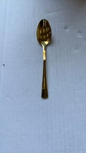 100 x Kaffeelöffel, messingfarben ca. 14 cm Edelstahl Rest !! Flohmarkt - Bild 1 von 5