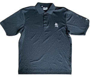 NEW Under Armour Loose Fit Heat Gear Black Golf Polo Shirts Medium - Picture 1 of 6