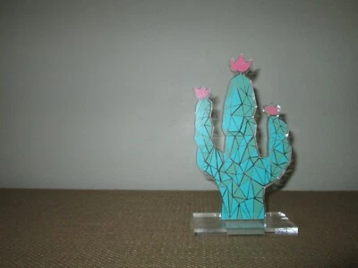 ISAAC JACOBS Acrílico Cactus Estatuilla Escultura Decoración del Hogar Arte Foto 1 de 4