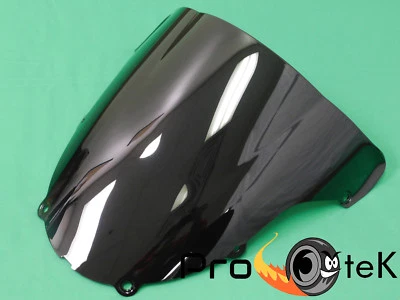 Parabrisas negro doble burbuja Kawasaki Ninja ZX 6R 6R 636 2003-2004 Foto 1 de 2