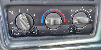 GMC SIERRA 3500 2001-2002 calefacción control aire acondicionado (manual sin descongelación trasera) Foto 1 de 3